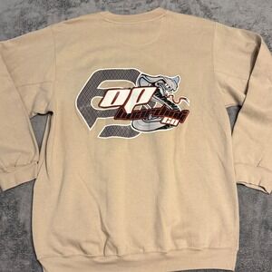 Ocean Pacific OP VTG 90s Boarding‎  Sweatshirt Mens Size L Beige Snake Logo